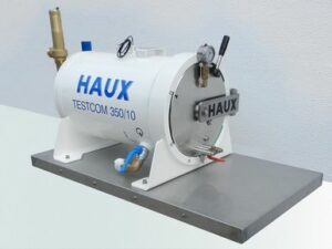 csm HAUX TESTCOM 350 10 test chamber table top closed with manometer safety valve 500x375 e9f745cfde